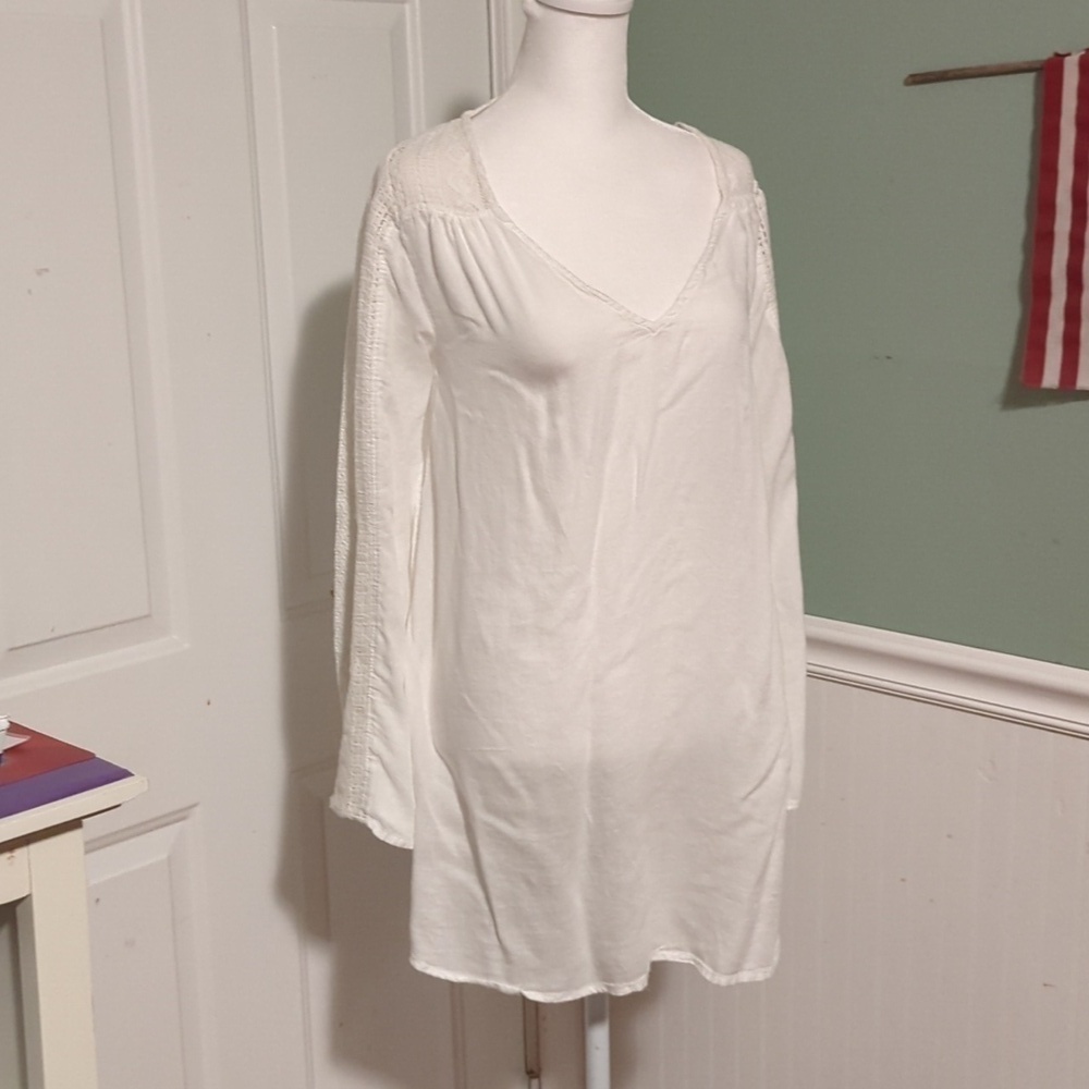 O'Neill White Beach Coverup Lightweight Large